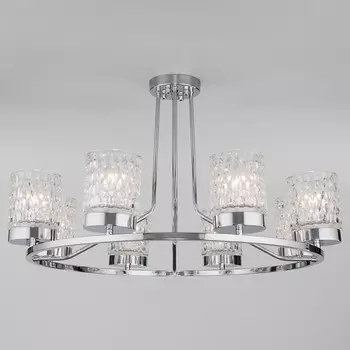 Люстра на штанге calle (eurosvet) прозрачный 42 см.