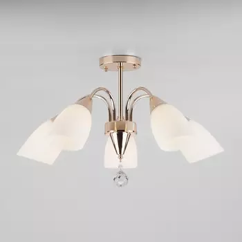 Люстра на штанге ellene (eurosvet) золотой 40 см.