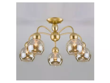 Люстра на штанге fabia (eurosvet) прозрачный 38 см.