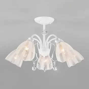 Люстра на штанге floranse (eurosvet) белый 40 см.