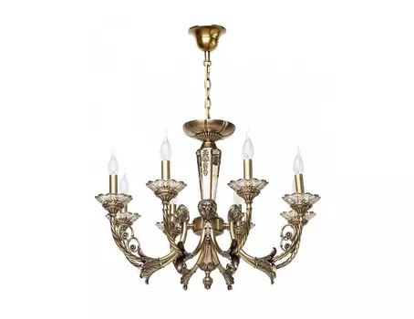 Люстра на штанге габриэль (chiaro) золотой 185 см.