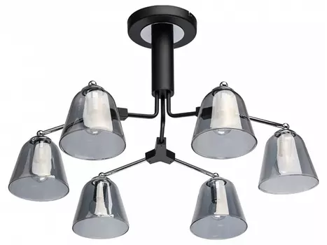 Люстра на штанге гамбург 7 (demarkt) черный 40 см.