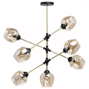 Люстра на штанге гамбург 9 (demarkt) золотой 75 см.