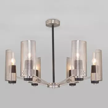 Люстра на штанге grino (eurosvet) серебристый 45 см.