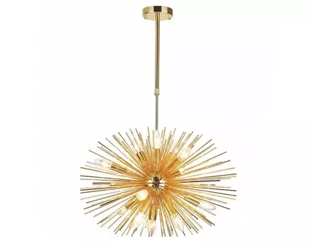 Люстра на штанге kavalle (odeon light) золотой 81 см.