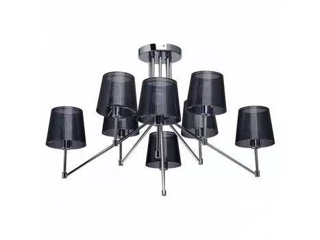 Люстра на штанге лацио (mw-light) черный 50 см.