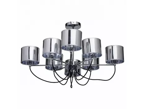 Люстра на штанге лацио (mw-light) серебристый 50 см.