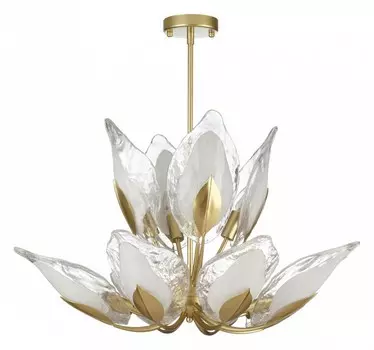 Люстра на штанге mokarta (odeon light) прозрачный 80 см.