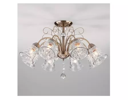 Люстра на штанге norene (eurosvet) прозрачный 41 см.