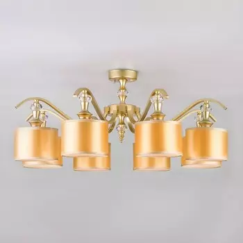 Люстра на штанге ofelia (eurosvet) золотой 30 см.