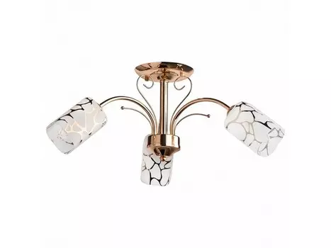 Люстра на штанге олимпия (demarkt) золотой 25 см.