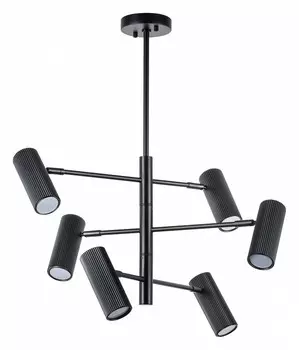 Люстра на штанге roma (lightstar) черный 60 см.