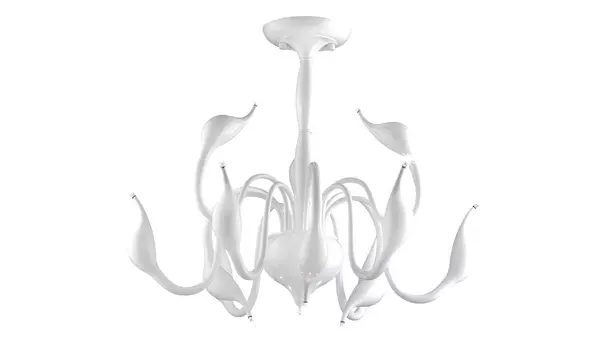 Люстра на штанге сigno collo (lightstar) белый 62 см.