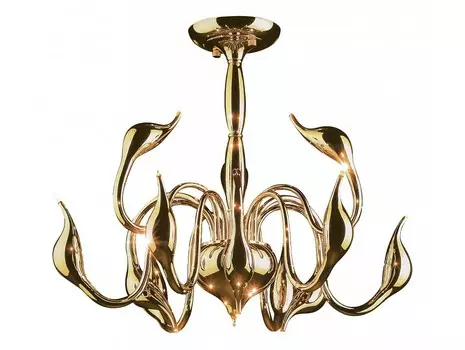 Люстра на штанге сigno collo (lightstar) золотой 62 см.