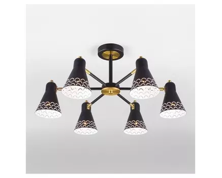 Люстра на штанге trina (eurosvet) черный 32 см.