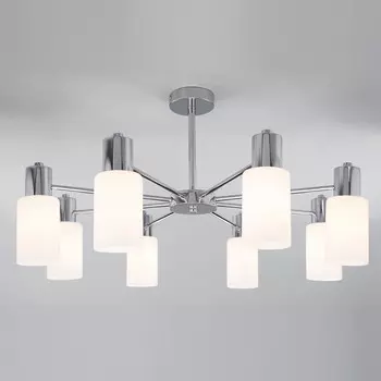 Люстра на штанге vegga (eurosvet) серебристый 38 см.