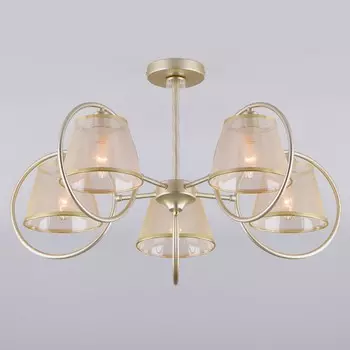 Люстра на штанге volante (eurosvet) золотой 39 см.