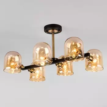 Люстра на штанге wade (eurosvet) черный 60x31x40 см.