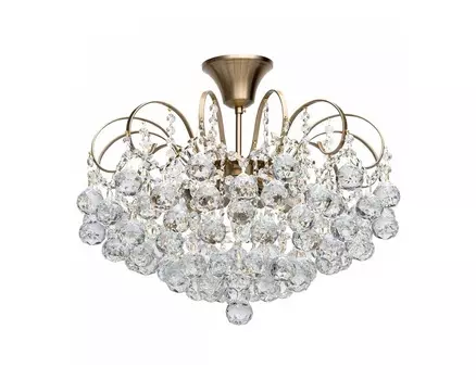 Люстра на штанге жемчуг (mw-light) бежевый 40 см.