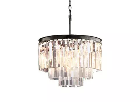 Люстра odeon 3 rings (mak-interior) черный 37 см.