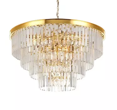 Люстра odeon 4 rings gold (mak-interior) золотой 50 см.