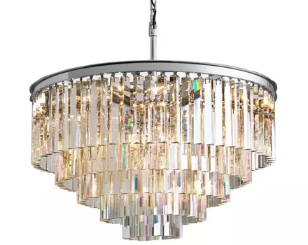 Люстра odeon 5 rings (mak-interior) прозрачный 65 см.