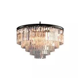 Люстра odeon 5 rings (mak-interior) черный 65 см.