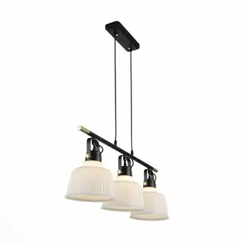 Люстра подвесная aletante (st luce) черный 86x40x23 см.