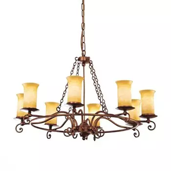 Люстра подвесная ancora (evoluce) коричневый 48 см.