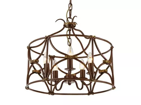 Люстра подвесная (arte lamp) коричневый 45 см.