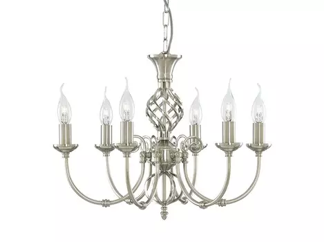 Люстра подвесная (arte lamp) серебристый 40 см.