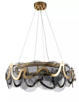 Люстра подвесная caribbean (moderli) золотой 120 см.
