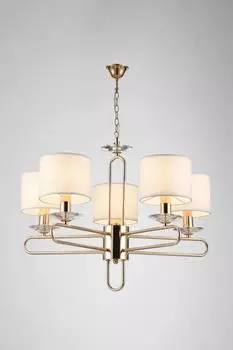 Люстра подвесная celestia (moderli) золотой 105 см.