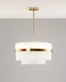 Люстра подвесная crumbly (moderli) золотой 30 см.