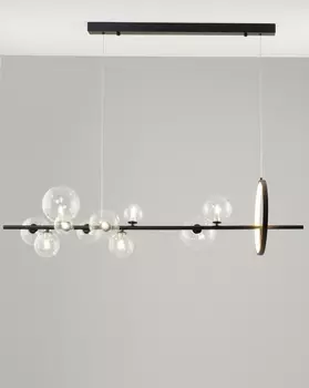 Люстра подвесная dakisa (moderli) черный 120x30x30 см.