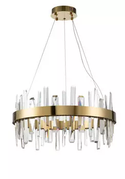 Люстра подвесная emanuel (moderli) золотой 130 см.
