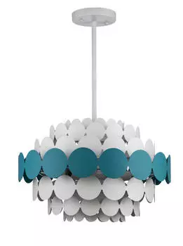 Люстра подвесная enya (moderli) синий 85 см.