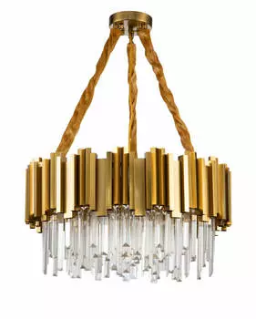 Люстра подвесная klara (moderli) золотой 85 см.