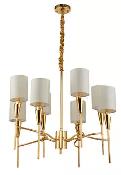 Люстра подвесная luiza (moderli) золотой 125 см.