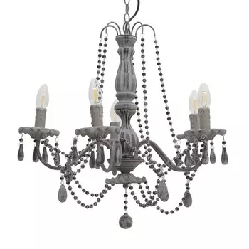 Люстра подвесная malinda (to4rooms) серый 58.0x47.0x58.0 см.