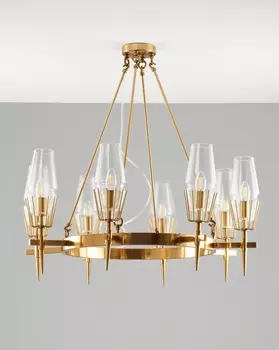 Люстра подвесная moderli v10360-8p stella (stoolgroup) золотой