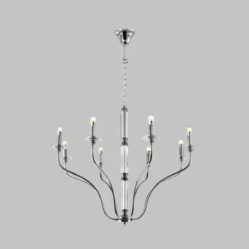 Люстра подвесная moderli v10428-8p catania (stoolgroup) серый