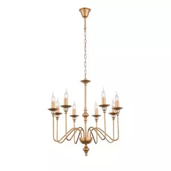 Люстра подвесная novento (st luce) золотой 50 см.