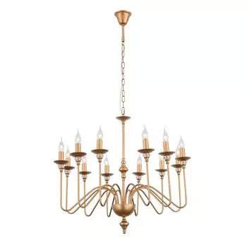 Люстра подвесная novento (st luce) золотой 86 см.