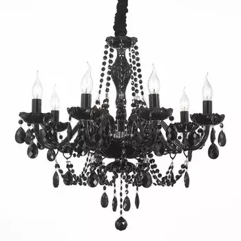 Люстра подвесная odilia (st luce) черный 60 см.