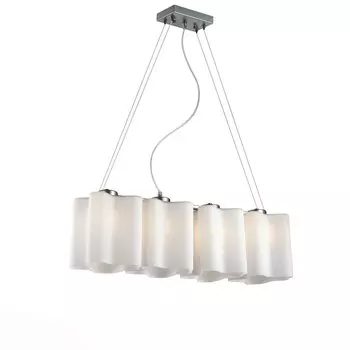 Люстра подвесная onde (st luce) серебристый 80x22x19 см.
