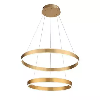 Люстра подвесная onze (st luce) золотой 120 см.