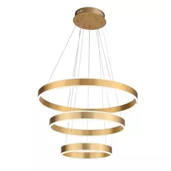 Люстра подвесная onze (st luce) золотой 150 см.