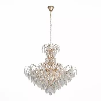 Люстра подвесная orecchini (st luce) золотой 73 см.