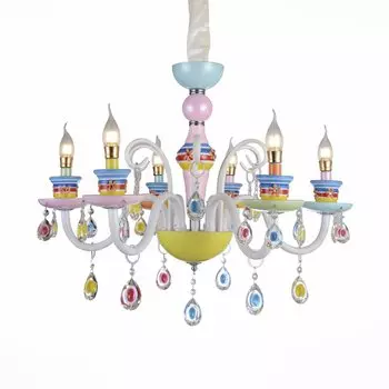 Люстра подвесная ornato (st luce) мультиколор 60 см.